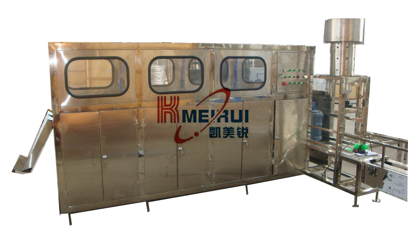 5加侖沖洗、灌裝、壓蓋機(jī)一體機(jī)