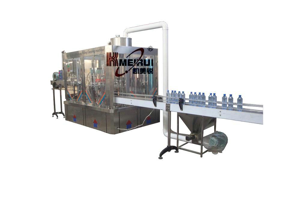 純凈水礦泉水沖洗灌裝旋蓋三合一機組